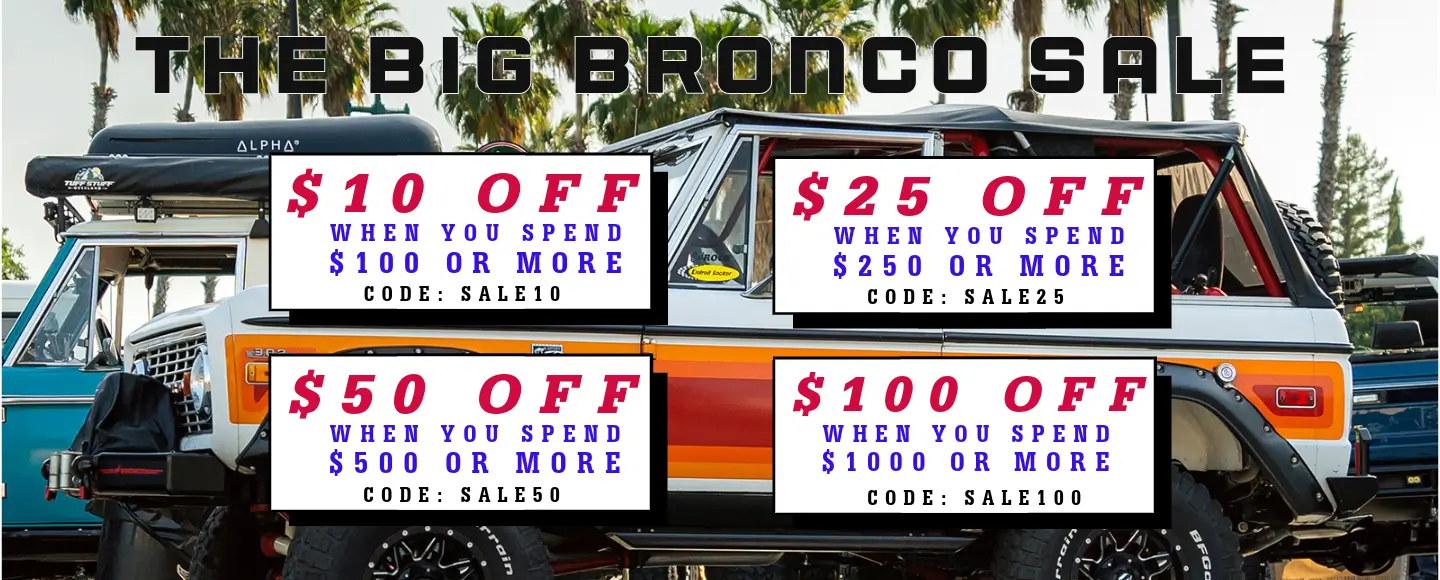 Upgrade Your Bronco & Save – Limited-Time Deals on Parts & Accessories